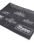Montana Fly Company Stickers casting direction kit with spatial awareness fish graphics at Freestone Fly Shop