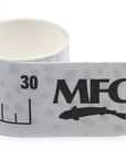 Montana Fly Company Stickers vinyl measuring tape decal with fish silhouette and MFC logo at Freestone Fly Shop