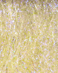 Ice Dub fibers in pale gold shades with iridescent sparkle by Hareline Dubbin, Inc at Freestone Fly Shop for fly tying