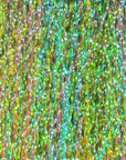 Krystal Flash in multicolor iridescent strands by Hareline Dubbin, Inc for fly tying at Freestone Fly Shop