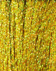 Krystal Flash strands in shimmering gold with iridescent highlights by Hareline Dubbin, Inc for fly tying at Freestone Fly Shop
