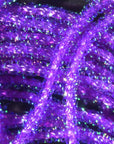 Micro Pearl Core Braid in vibrant purple by Hareline Dubbin, Inc at Freestone Fly Shop for detailed fly tying projects