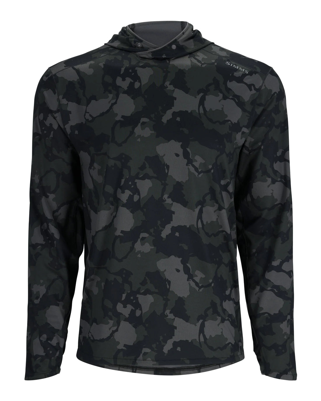 Simms Men's Solarflex Hoody - Regiment Camo Carbon