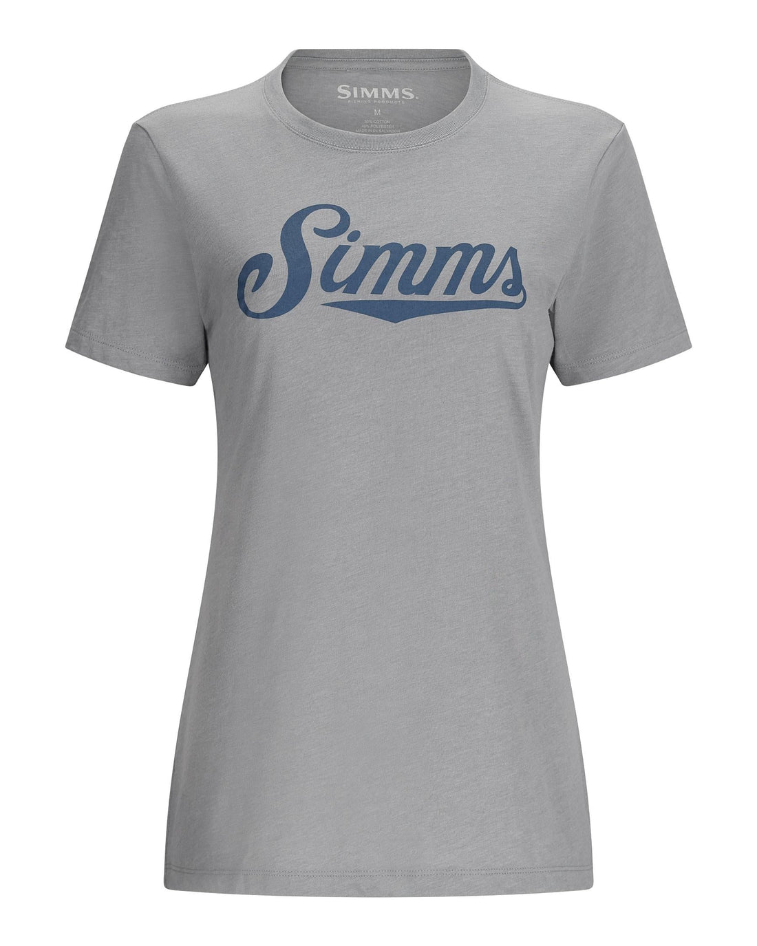 Simms W's Crew Logo T-Shirt - Cinder Heather