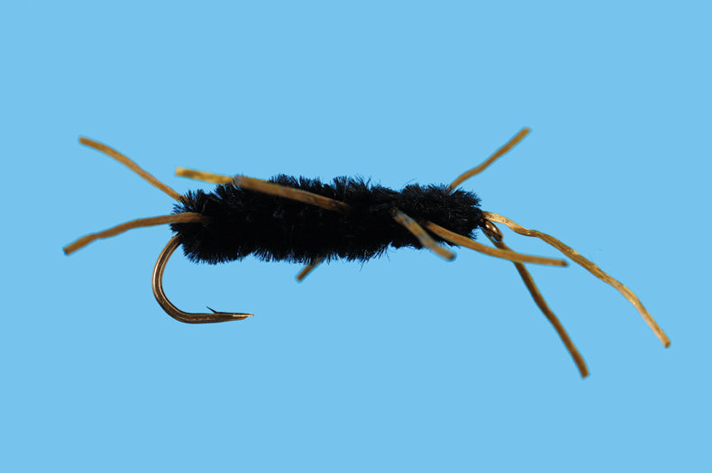 Solitude Flies - Stone Fly Nymph - Pat's Rubber Leg - Black