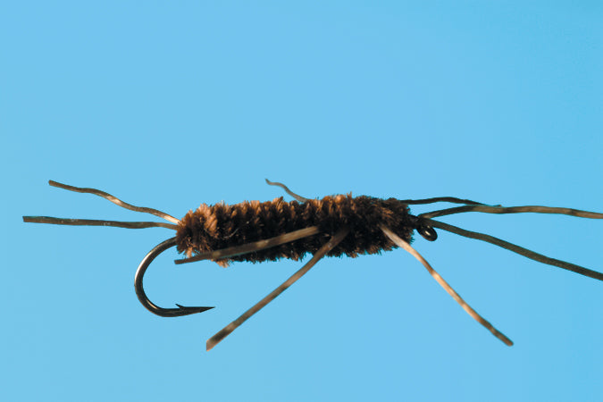 Solitude Flies - Stone Fly Nymph - Pat's Rubber Leg - Brown