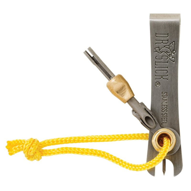 Dr. Slick Nipper w/Pin, Fille & Nail Knot Tool with yellow cord for easy nail knot tying by Dr. Slick at Freestone Fly Shop