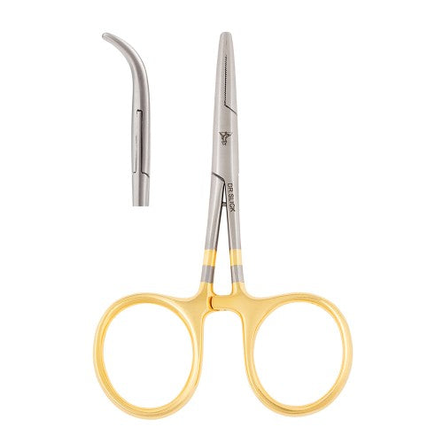 Dr. Slick 4" Gold Loops, Curved Clamp with durable jaws for controlling large flies from Dr. Slick at Freestone Fly Shop