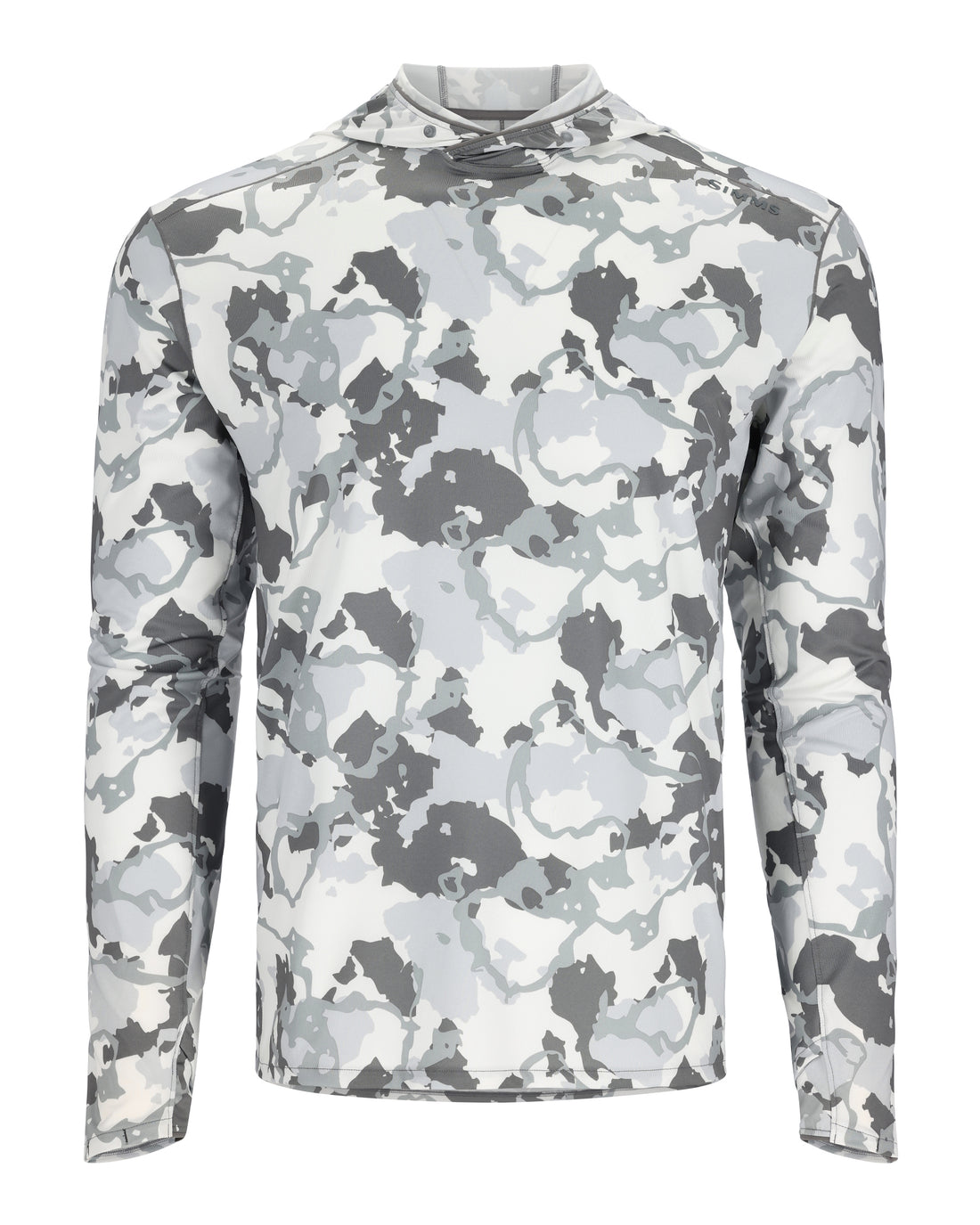 Simms Men's Solarflex Hoody - Regiment Camo Cinder