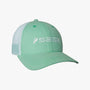 Sage Trucker Hat - Teal with mesh back and adjustable snapback by Farbank Pros for comfortable fishing apparel from Freestone Fly Shop